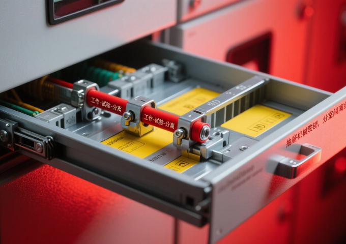 抽屜機械聯(lián)鎖，分室隔離結構