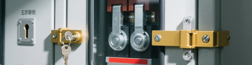 五防聯(lián)鎖，可見(jiàn)斷口設(shè)計(jì)